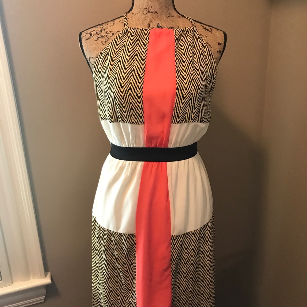Coral Print Maxi. Dainty Hooligan Boutique. - Picture 3 of 6